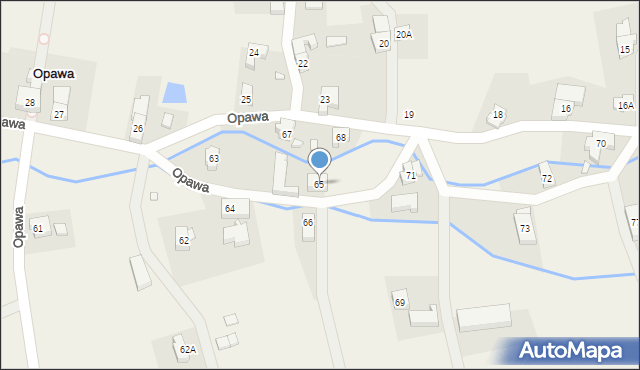 Opawa, Opawa, 65, mapa Opawa