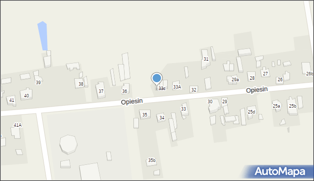 Opiesin, Opiesin, 33d, mapa Opiesin