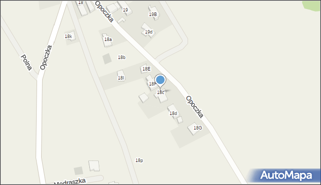 Opoczka, Opoczka, 18c, mapa Opoczka