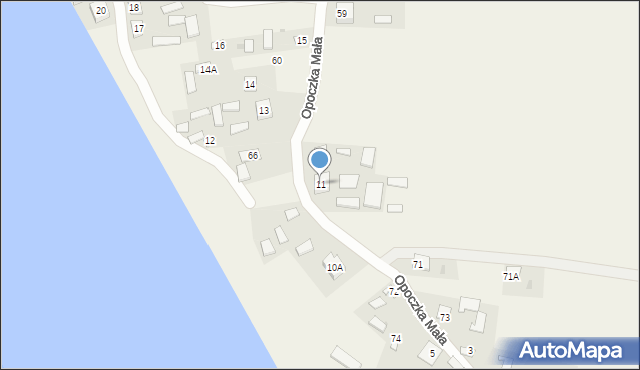 Opoczka Mała, Opoczka Mała, 11, mapa Opoczka Mała