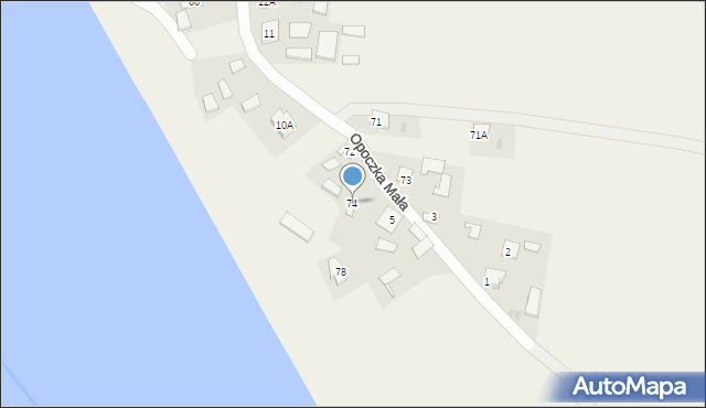 Opoczka Mała, Opoczka Mała, 74, mapa Opoczka Mała