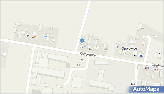 Opojowice, Opojowice, 1, mapa Opojowice