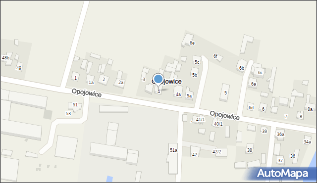 Opojowice, Opojowice, 4, mapa Opojowice