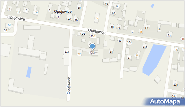 Opojowice, Opojowice, 42/3, mapa Opojowice