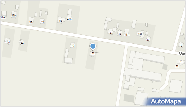 Opojowice, Opojowice, 52, mapa Opojowice