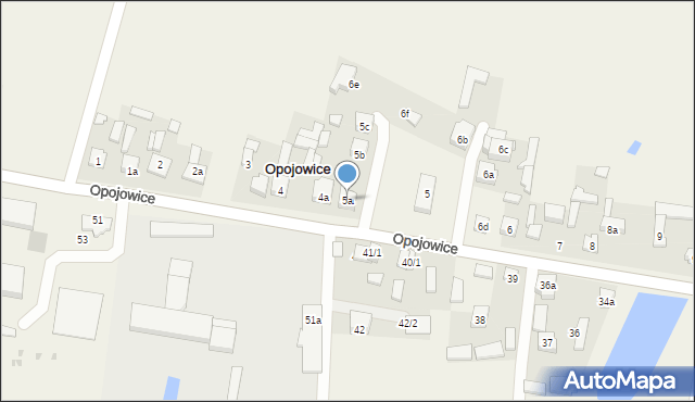 Opojowice, Opojowice, 5a, mapa Opojowice