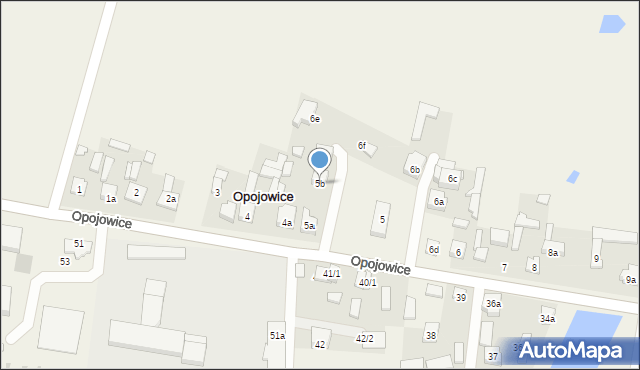Opojowice, Opojowice, 5b, mapa Opojowice
