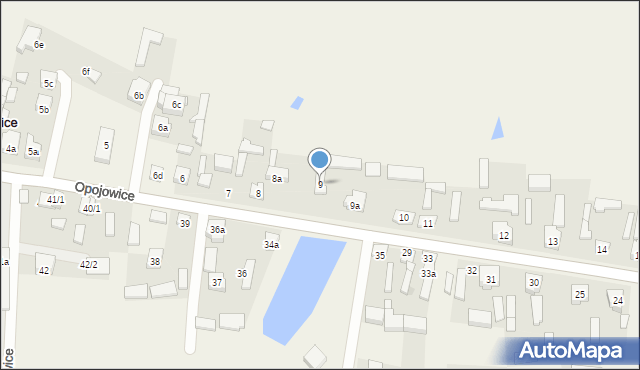 Opojowice, Opojowice, 9, mapa Opojowice