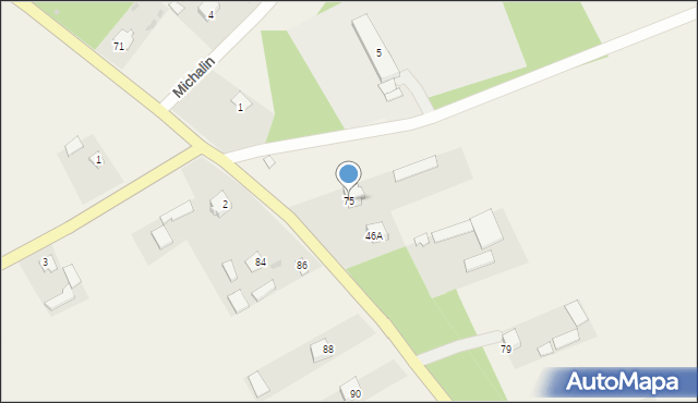 Opoka-Kolonia, Opoka-Kolonia, 75, mapa Opoka-Kolonia