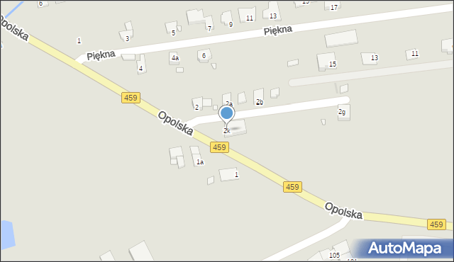 Opole, Opolska, 2k, mapa Opola