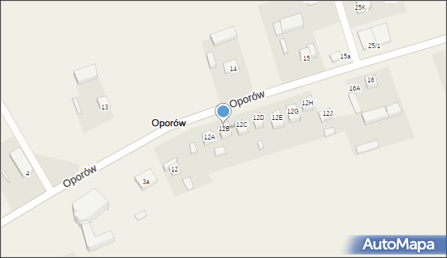 Oporów, Oporów, 12B, mapa Oporów