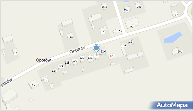 Oporów, Oporów, 12G, mapa Oporów