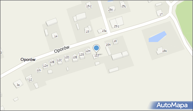 Oporów, Oporów, 12J, mapa Oporów