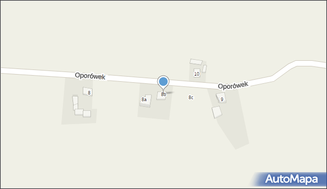 Oporówek, Oporówek, 8b, mapa Oporówek