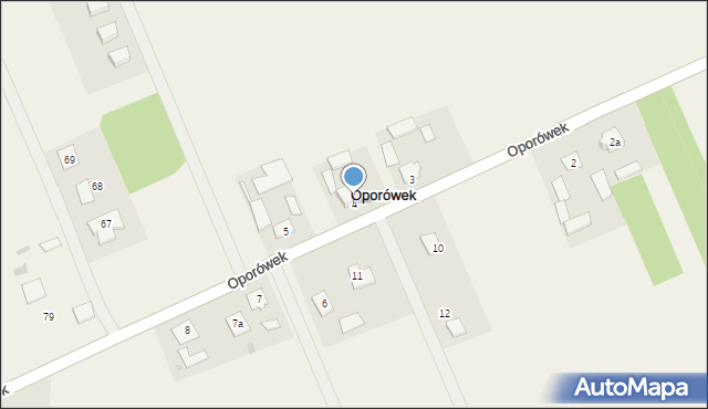 Oporówek, Oporówek, 4, mapa Oporówek