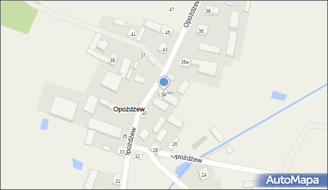 Opożdżew, Opożdżew, 34, mapa Opożdżew