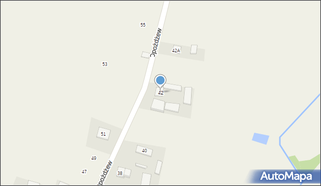 Opożdżew, Opożdżew, 42, mapa Opożdżew