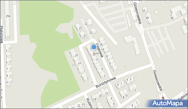 Ostrołęka, Opalowa, 15, mapa Ostrołęka