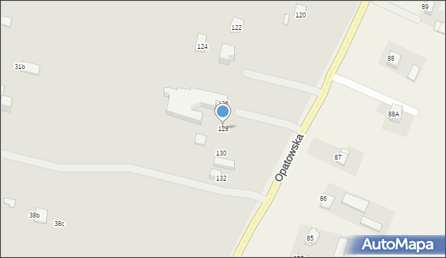 Ostrowiec Świętokrzyski, Opatowska, 128, mapa Ostrowiec Świętokrzyski