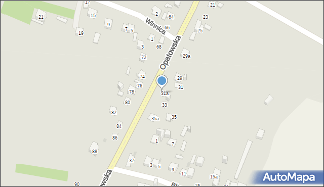 Ostrowiec Świętokrzyski, Opatowska, 31b, mapa Ostrowiec Świętokrzyski
