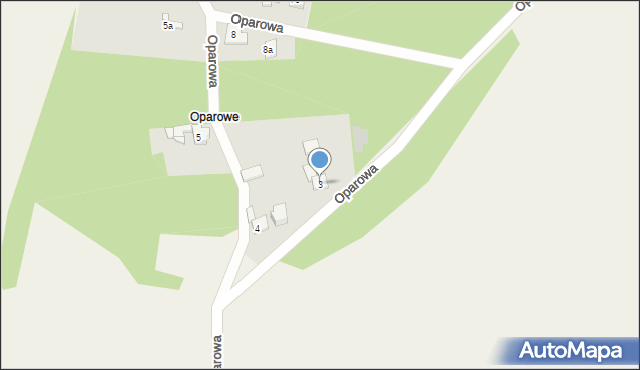 Ożarowice, Oparowa, 3, mapa Ożarowice