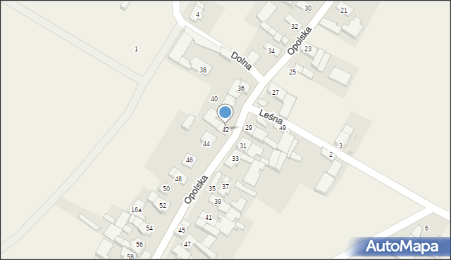 Pisarzowice, Opolska, 42, mapa Pisarzowice
