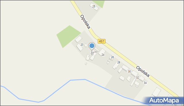 Popielów, Opolska, 22, mapa Popielów