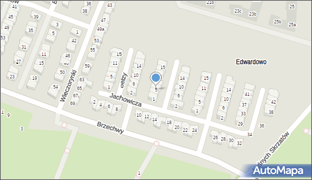 Poznań, Oppmana-Or-Ota Artura, 5, mapa Poznania