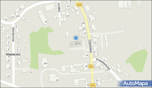 Prószków, Opolska, 22A, mapa Prószków