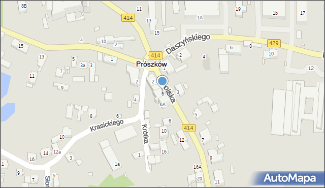 Prószków, Opolska, 6, mapa Prószków