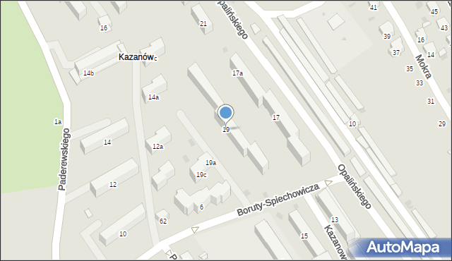 Przemyśl, Opalińskiego Kazimierza, 19, mapa Przemyśla