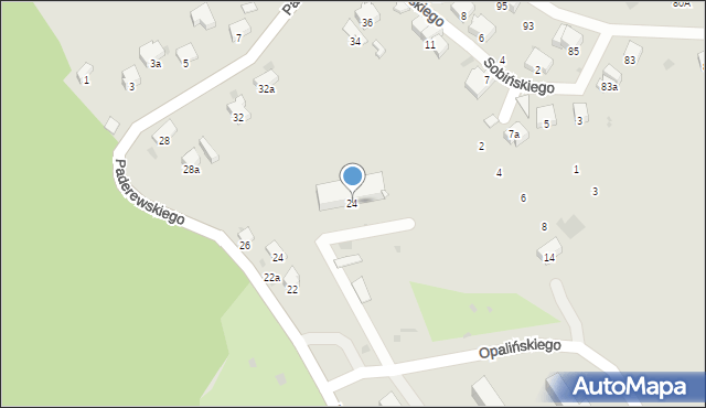 Przemyśl, Opalińskiego Kazimierza, 24, mapa Przemyśla