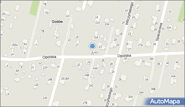 Radom, Opolska, 21, mapa Radomia