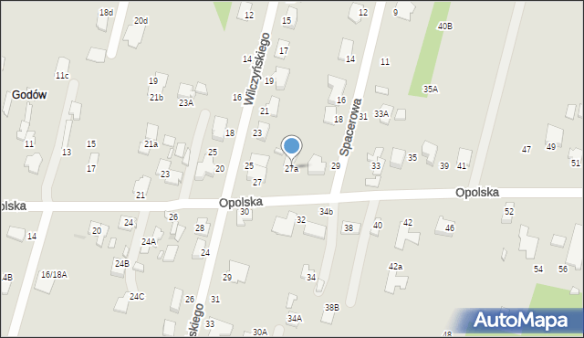 Radom, Opolska, 27a, mapa Radomia