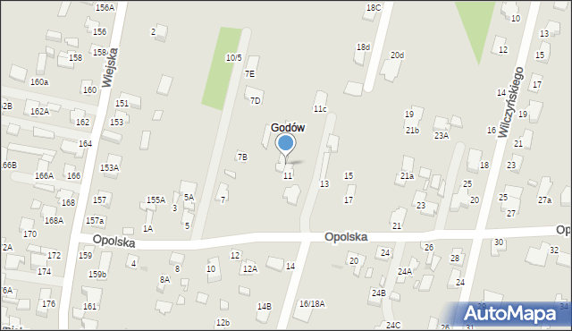 Radom, Opolska, 9, mapa Radomia