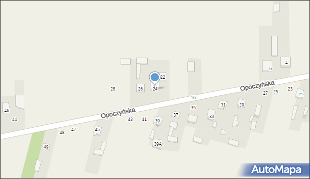Rusinów, Opoczyńska, 24, mapa Rusinów