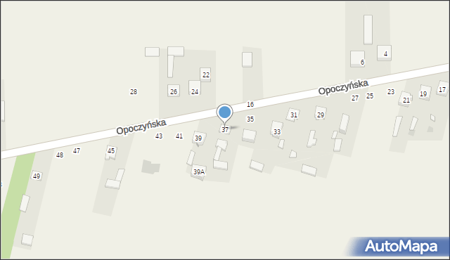 Rusinów, Opoczyńska, 37, mapa Rusinów