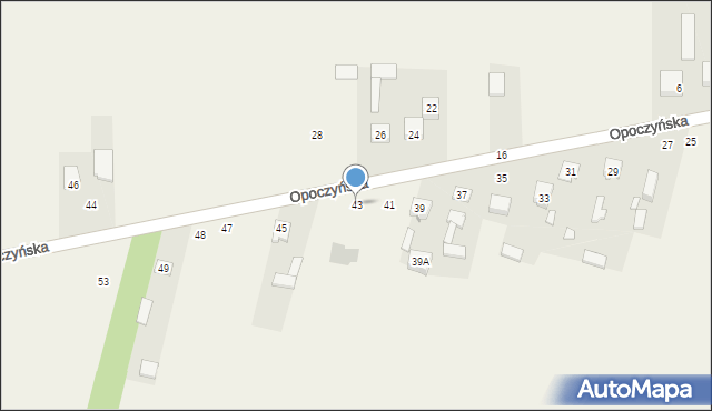 Rusinów, Opoczyńska, 43, mapa Rusinów