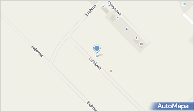 Rybienko Stare, Opalowa, 10, mapa Rybienko Stare