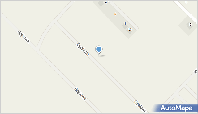 Rybienko Stare, Opalowa, 8, mapa Rybienko Stare