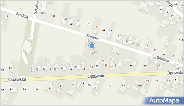 Samborowice, Opawska, 36, mapa Samborowice