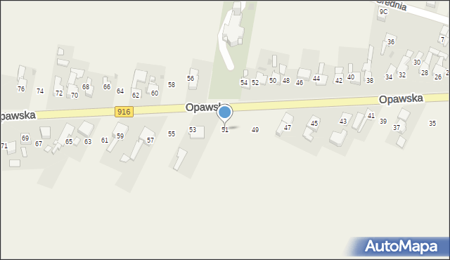 Samborowice, Opawska, 51, mapa Samborowice