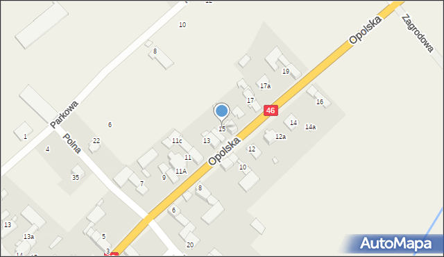 Sidzina, Opolska, 15, mapa Sidzina