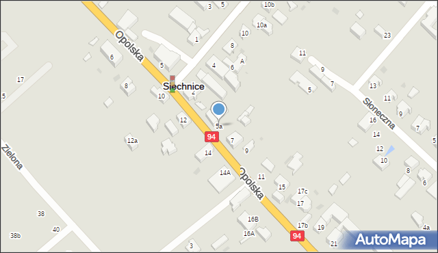Siechnice, Opolska, 5a, mapa Siechnice