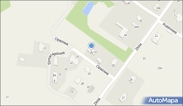 Sławoszewo, Opalowa, 21, mapa Sławoszewo