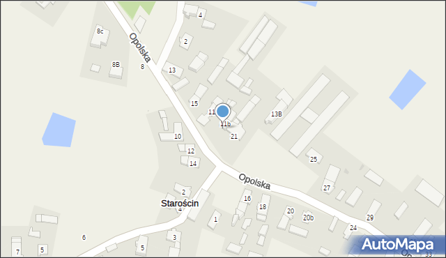 Starościn, Opolska, 19, mapa Starościn