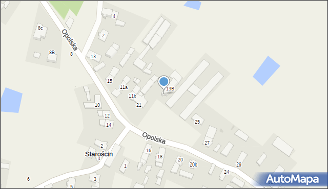 Starościn, Opolska, 23, mapa Starościn