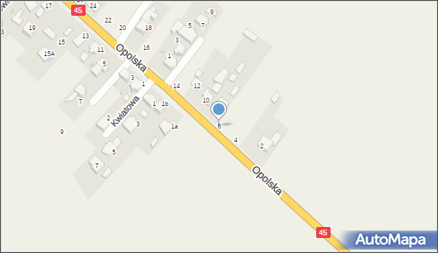 Stradunia, Opolska, 6, mapa Stradunia