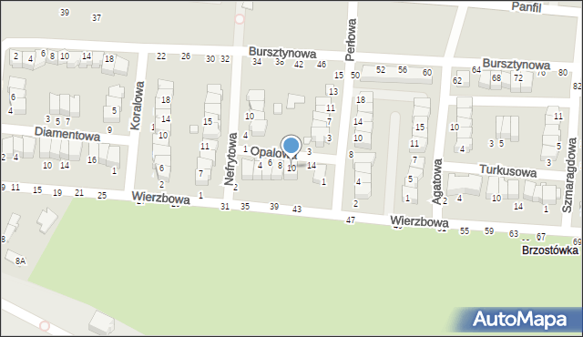 Tomaszów Mazowiecki, Opalowa, 10, mapa Tomaszów Mazowiecki