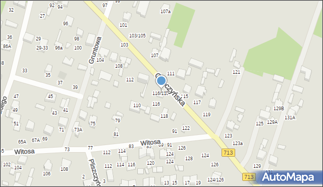 Tomaszów Mazowiecki, Opoczyńska, 116/118, mapa Tomaszów Mazowiecki